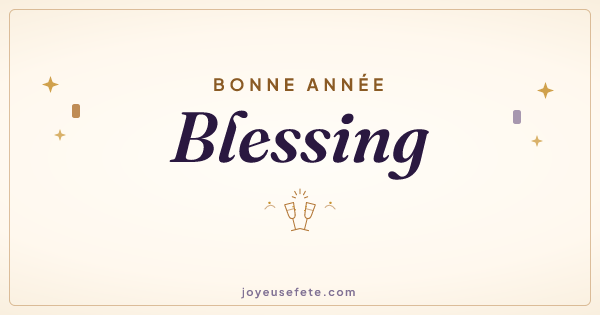 Image « Bonne année Blessing » au format large