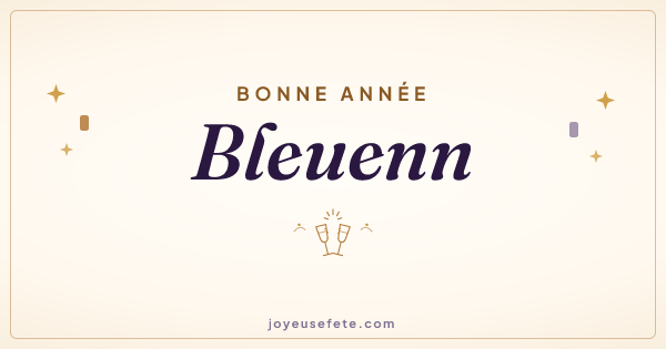 Image « Bonne année Bleuenn » au format large
