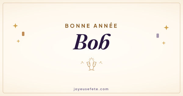 Image « Bonne année Bob » au format large