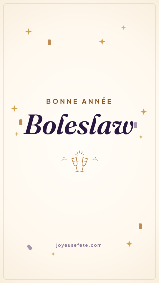 Image « Bonne année Boleslaw » au format story