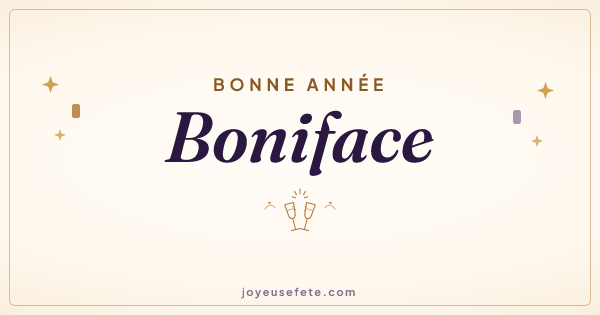 Image « Bonne année Boniface » au format large