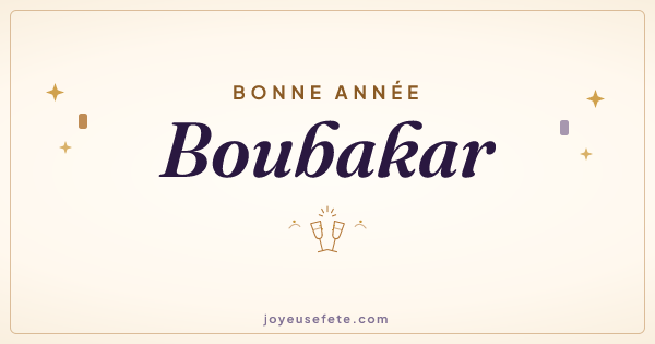 Image « Bonne année Boubakar » au format large