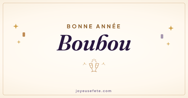 Image « Bonne année Boubou » au format large