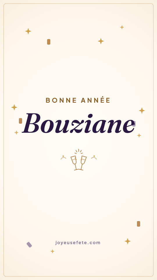 Image « Bonne année Bouziane » au format story