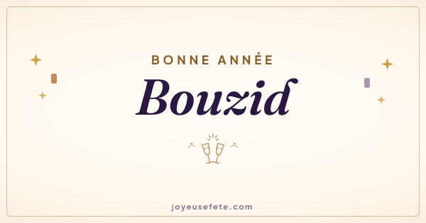 Image « Bonne année Bouzid » au format large