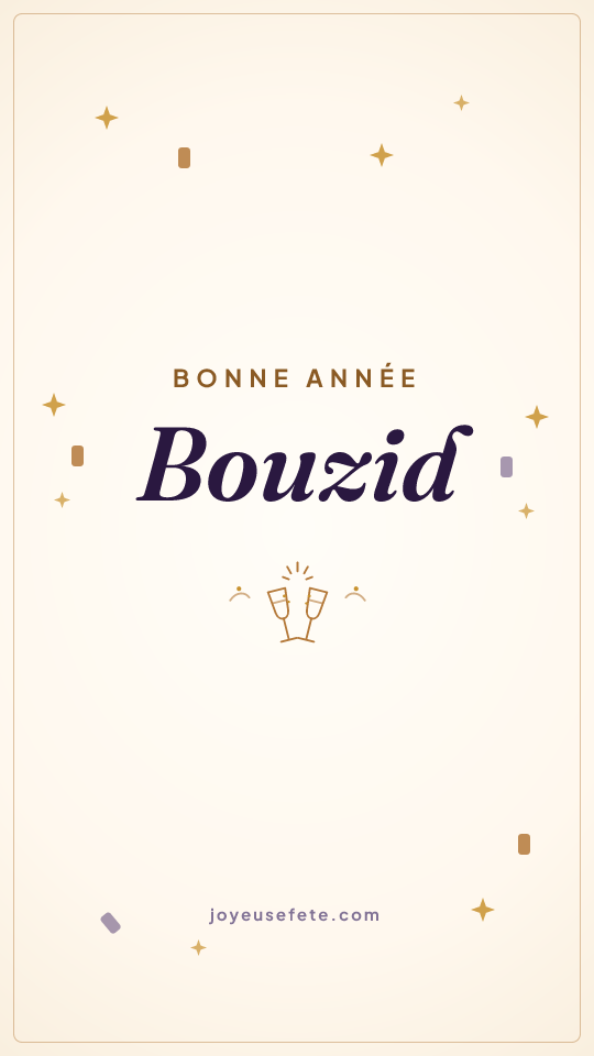 Image « Bonne année Bouzid » au format story