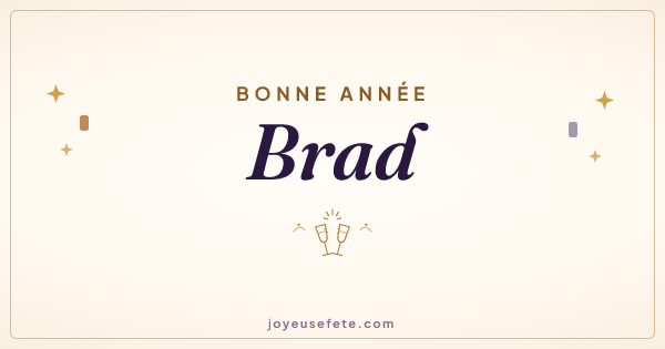 Image « Bonne année Brad » au format large