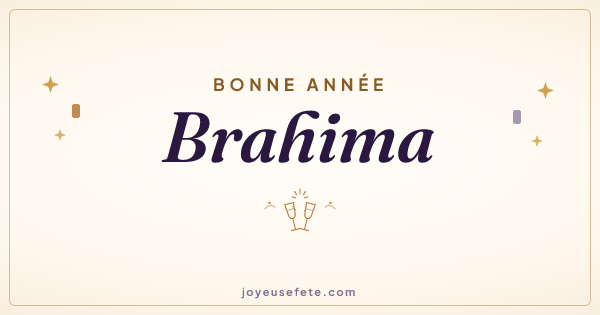 Image « Bonne année Brahima » au format large