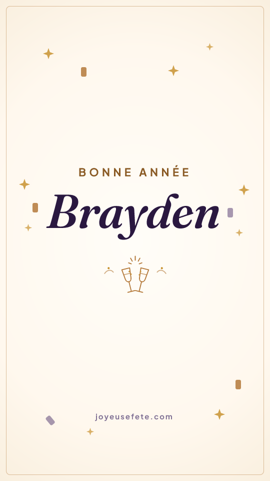 Image « Bonne année Brayden » au format story