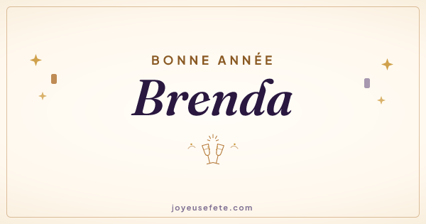 Image « Bonne année Brenda » au format large
