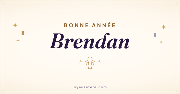 Image « Bonne année Brendan » au format large