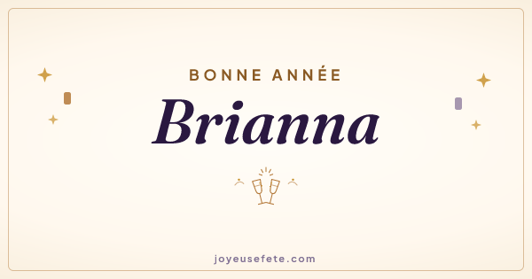 Image « Bonne année Brianna » au format large