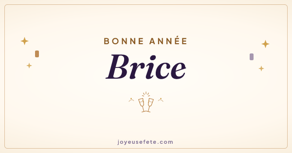 Image « Bonne année Brice » au format large