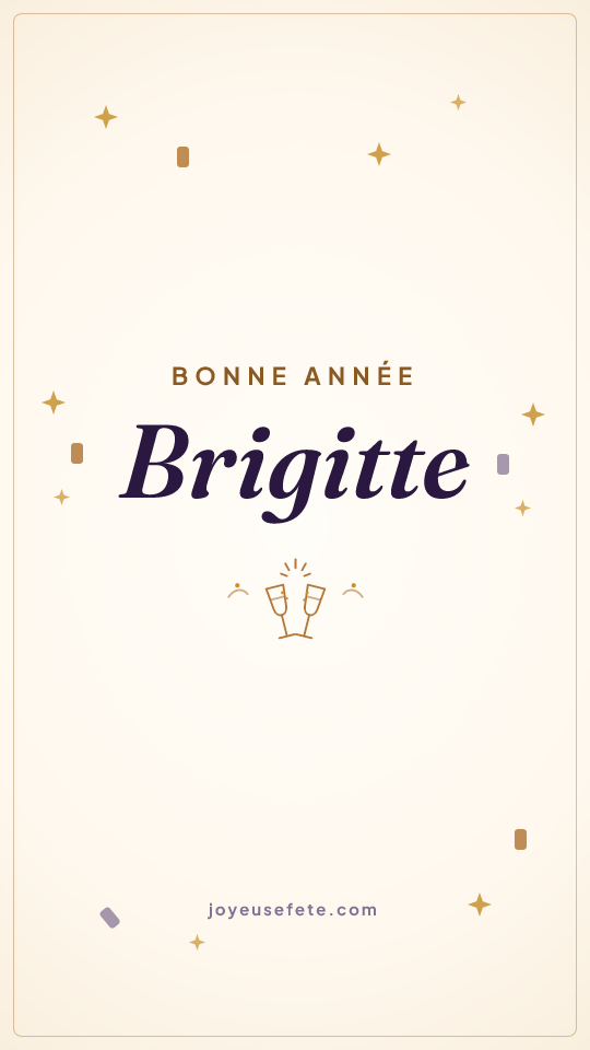 Image « Bonne année Brigitte » au format story