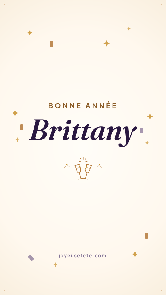 Image « Bonne année Brittany » au format story