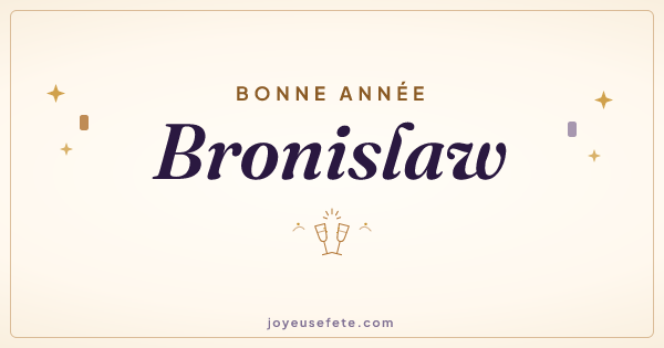 Image « Bonne année Bronislaw » au format large