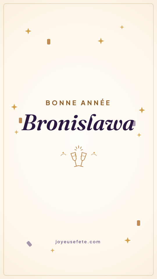 Image « Bonne année Bronislawa » au format story