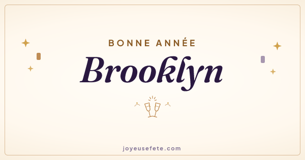 Image « Bonne année Brooklyn » au format large