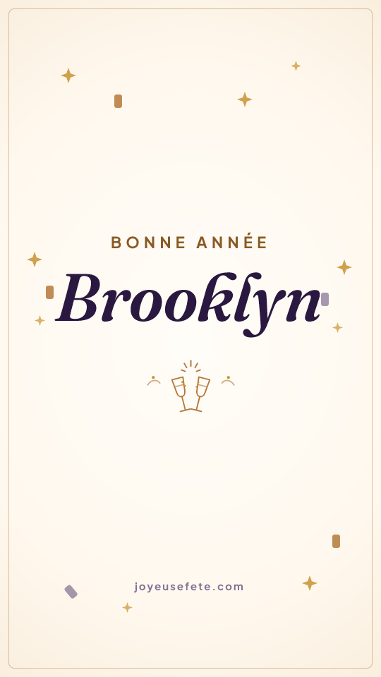 Image « Bonne année Brooklyn » au format story
