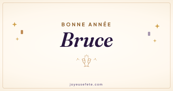 Image « Bonne année Bruce » au format large