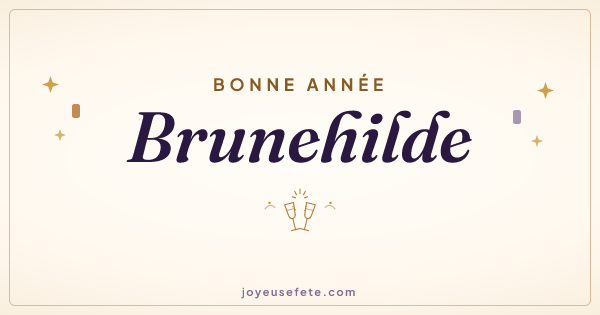 Image « Bonne année Brunehilde » au format large