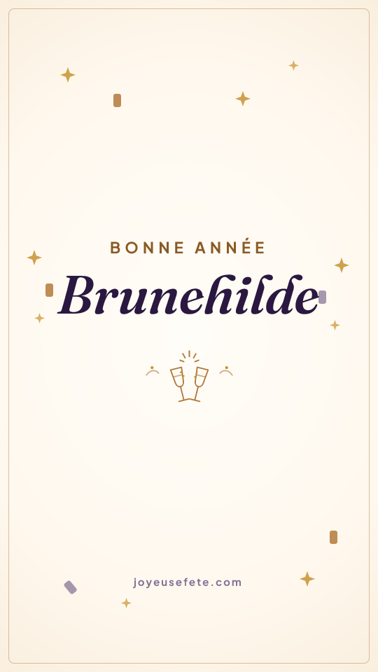 Image « Bonne année Brunehilde » au format story