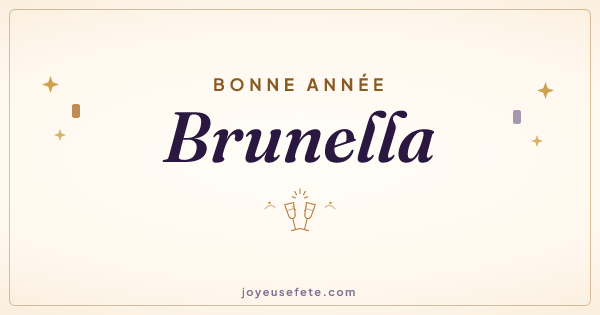 Image « Bonne année Brunella » au format large