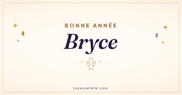 Image « Bonne année Bryce » au format large
