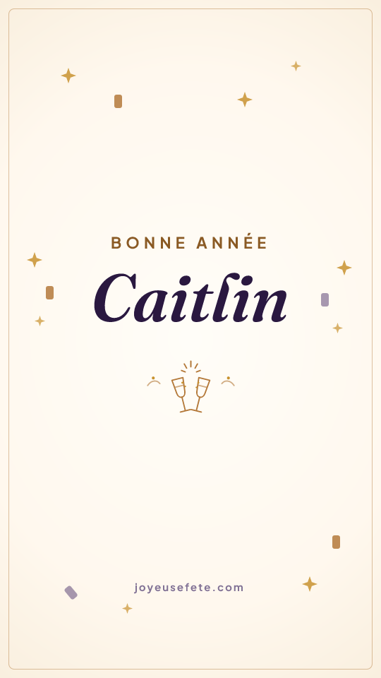 Image « Bonne année Caitlin » au format story