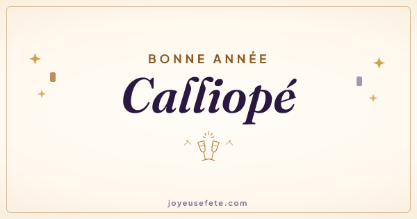 Image « Bonne année Calliopé » au format large