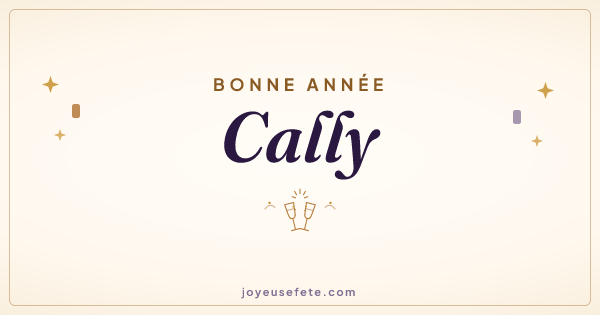 Image « Bonne année Cally » au format large