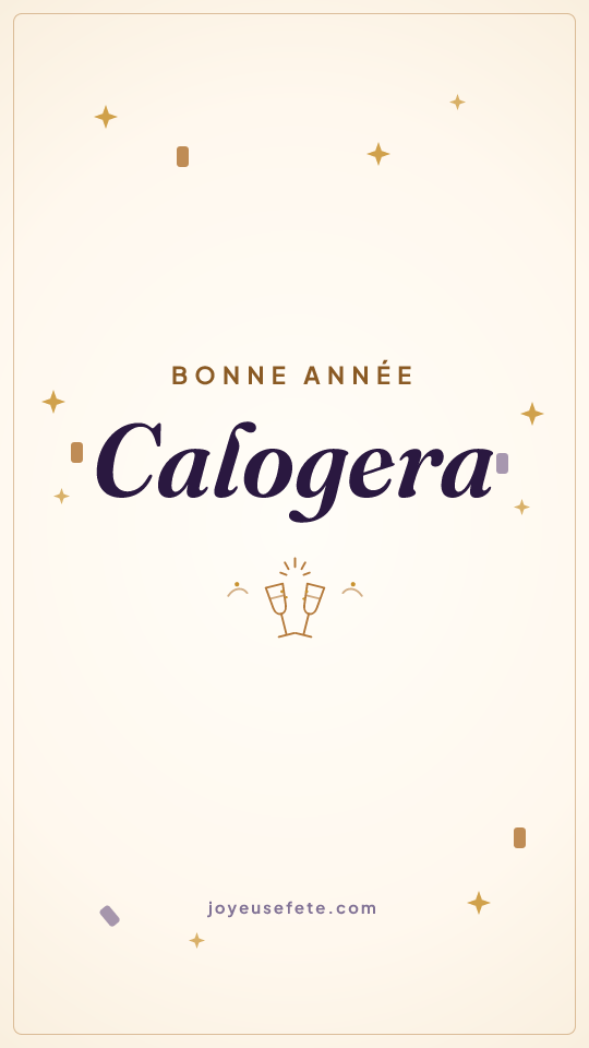 Image « Bonne année Calogera » au format story