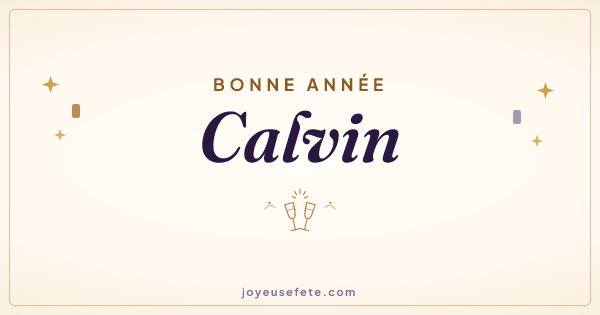 Image « Bonne année Calvin » au format large