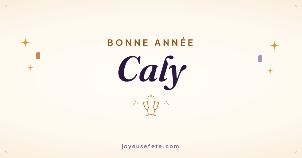 Image « Bonne année Caly » au format large