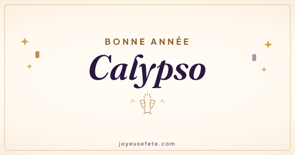 Image « Bonne année Calypso » au format large
