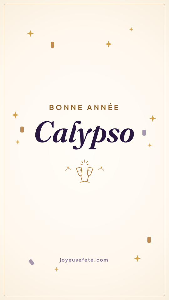 Image « Bonne année Calypso » au format story