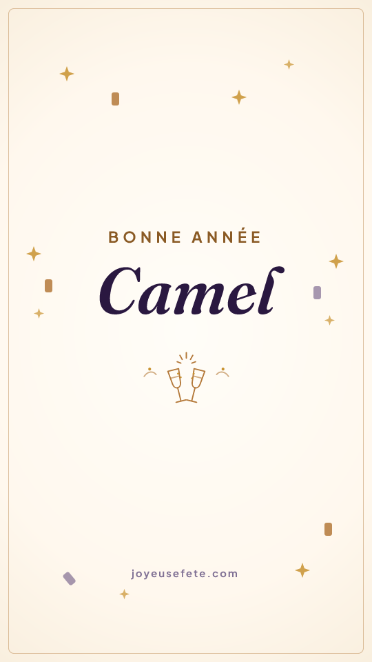 Image « Bonne année Camel » au format story