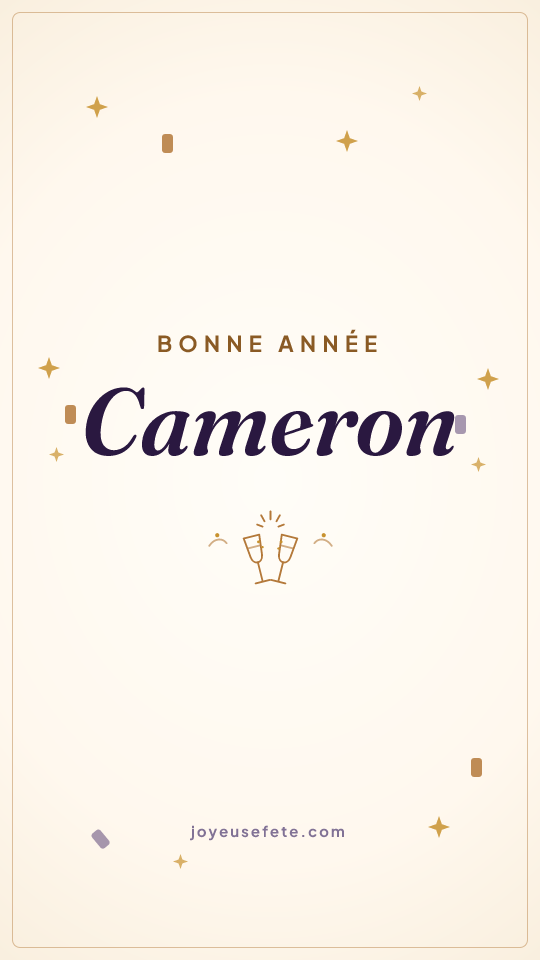 Image « Bonne année Cameron » au format story