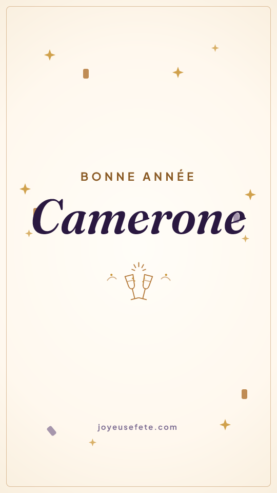 Image « Bonne année Camerone » au format story