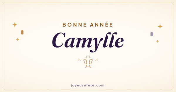 Image « Bonne année Camylle » au format large