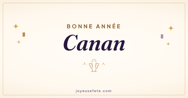 Image « Bonne année Canan » au format large