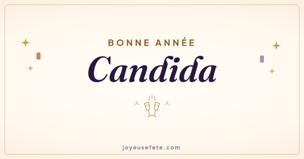 Image « Bonne année Candida » au format large