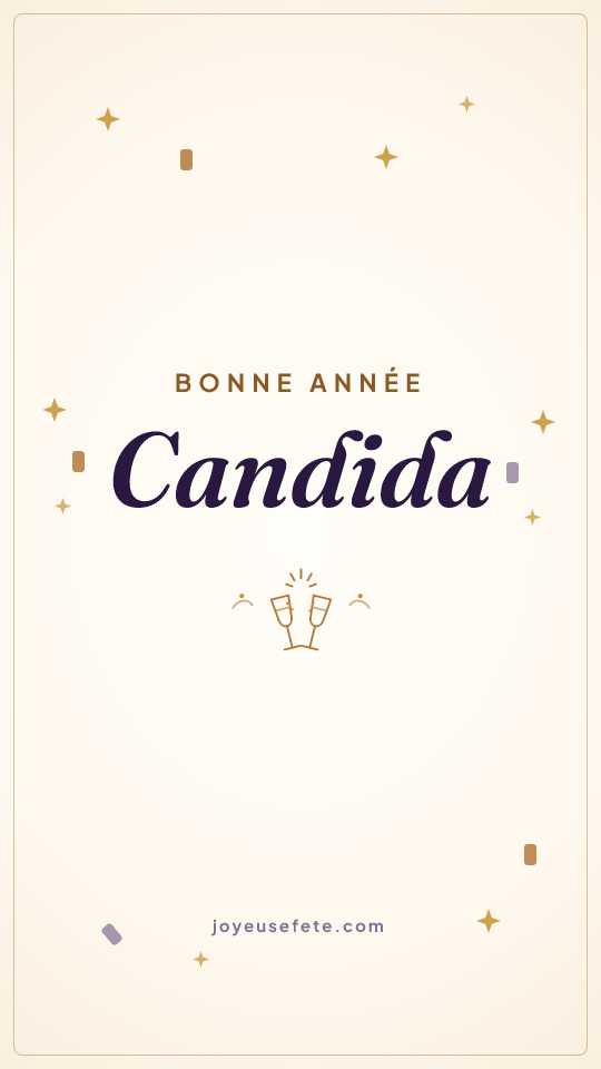 Image « Bonne année Candida » au format story