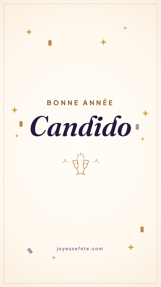 Image « Bonne année Candido » au format story