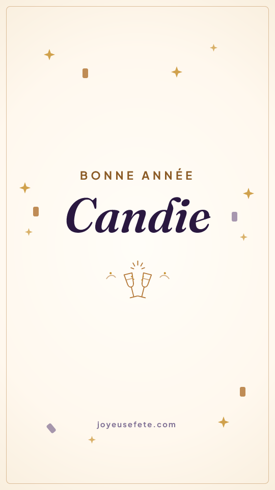 Image « Bonne année Candie » au format story