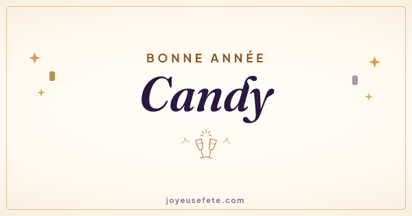 Image « Bonne année Candy » au format large