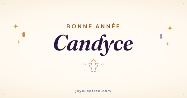 Image « Bonne année Candyce » au format large
