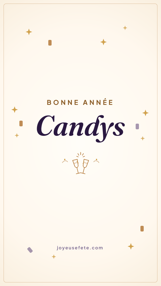 Image « Bonne année Candys » au format story