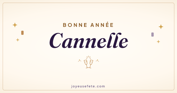 Image « Bonne année Cannelle » au format large