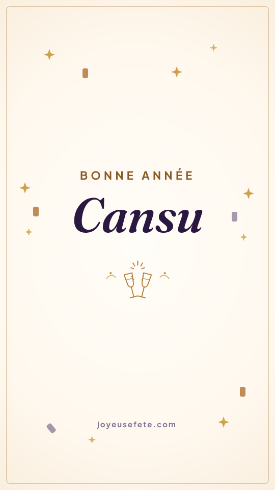 Image « Bonne année Cansu » au format story